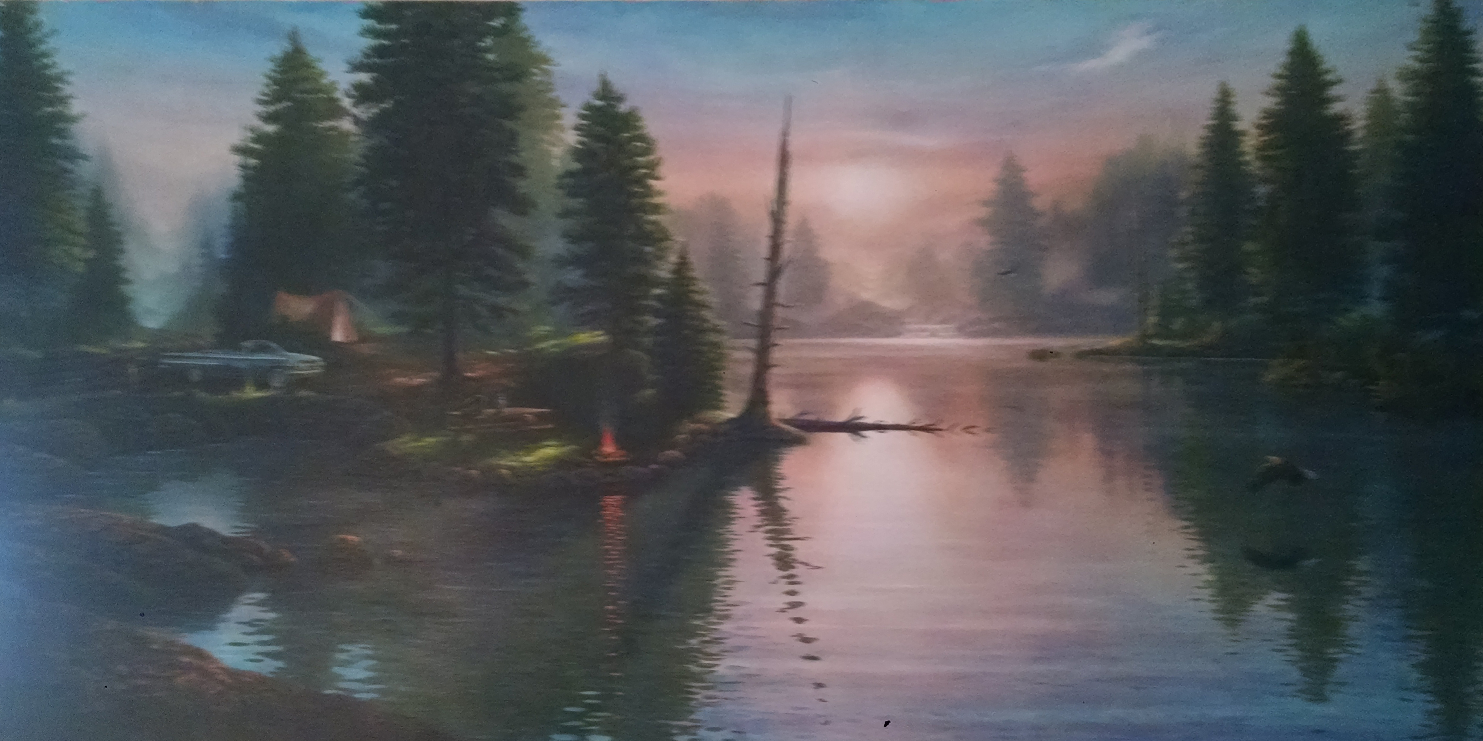 Eagle River Camp Print